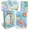 UHillMinerva Growth Mindset Affirmation Cards, 52 Watercolor Illustrated with Fixed