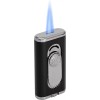 Xikar Verano Flat Flame Cigar Lighter, Elegant, Black, Lifetime Warranty