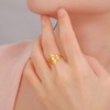 LIKGREAT Witches Knot Ring for Women Four-Pointed Crescent Moon Finger