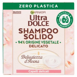 Garnier Ultra Dolce Oat Shampoo for Sensitive Skin and Sensitive Hair with 100% Eco-Friendly Plastic Free Packaging 60g