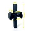 12 Pieces Trampoline Enclosure Pole Gap Spacers -Trampoline Plastic Safety