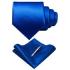 RBOCOTT Royal Blue Tie Woven Classic Formal Mens Necktie and