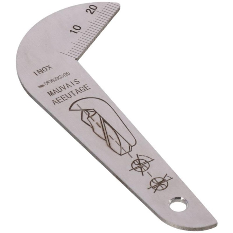 iuniq Stainless Steel Drill Bit Sharpening Gauge Double-sided Durable Double-sided