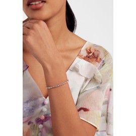 Ted Baker Melrah Crystal Adjustable Tennis Bracelet For Women (Silver/Vintage Rose Crystal)