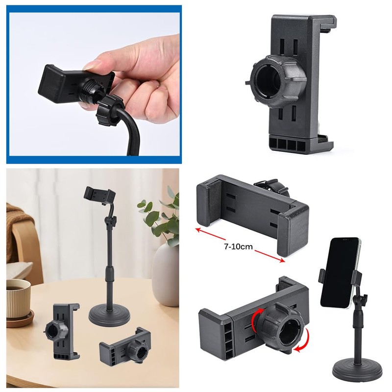 SquEqu 4 Pack Selfie Ring Light Phone Holder Clips Replacement