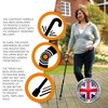 Flexyfoot Shock Absorbing Derby Handle Walking Stick – Improved Comfort,
