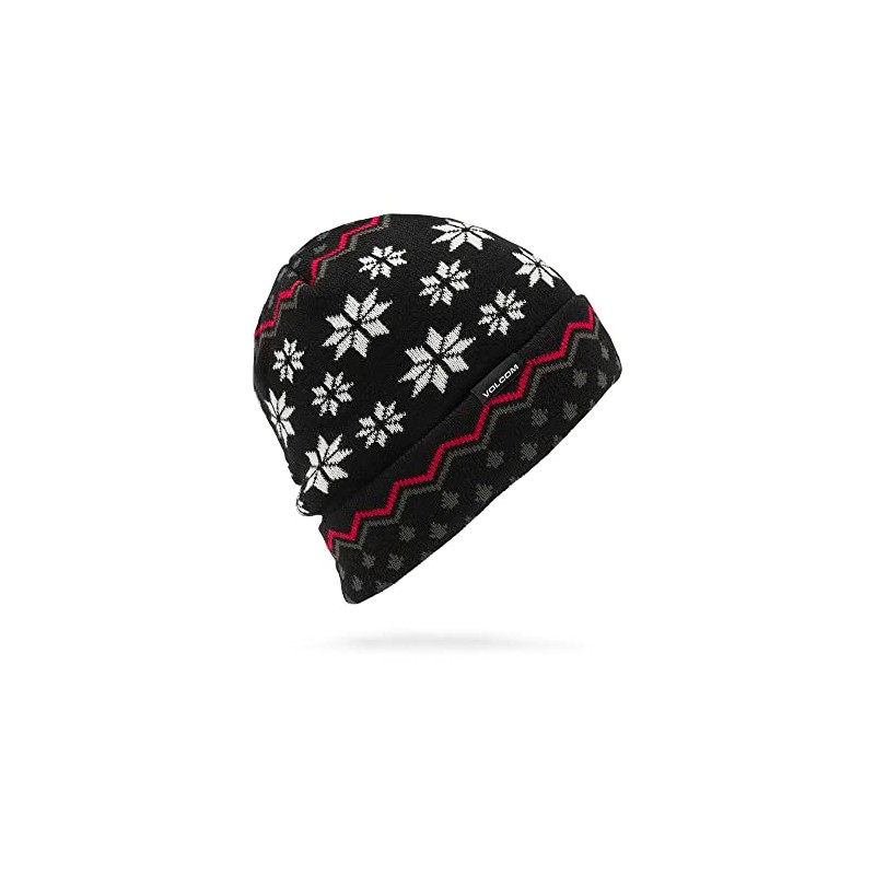 Volcom Men's Holi Dazed Black Beanie Hat, black