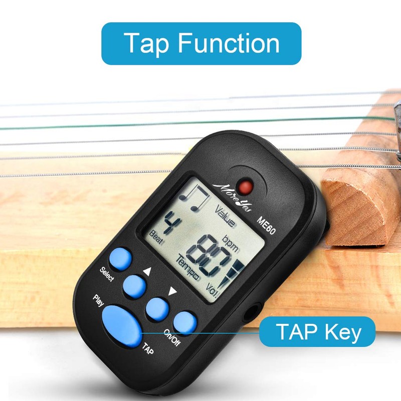 MOREYES Mini Digital Metronome with Speaker Multifunctional for Saxophone Piano