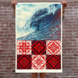 Shepard Fairey Wave of Distress Signed Print OBEY Giant Large Format Offset