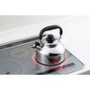 Yoshikawa Wide Clean Wide-Mouth Whistle Kettle, 2.6L (91.2 oz), Stainless