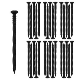 Gardzen 30 pcs Landscape Edging Anchoring Spikes, 6 inches Yard Lawn Paver Stakes for Weed Barrier, Garden Fence, Artificial Turf