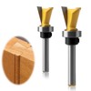 2 Pcs Dovetail Joint Router Bits Set, 1/4 Inch Shank