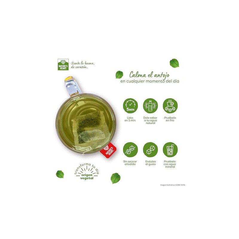 Nature's Heart 7502252484421 Te Matcha Vanilla, Matcha, vainilla, 30 gramos