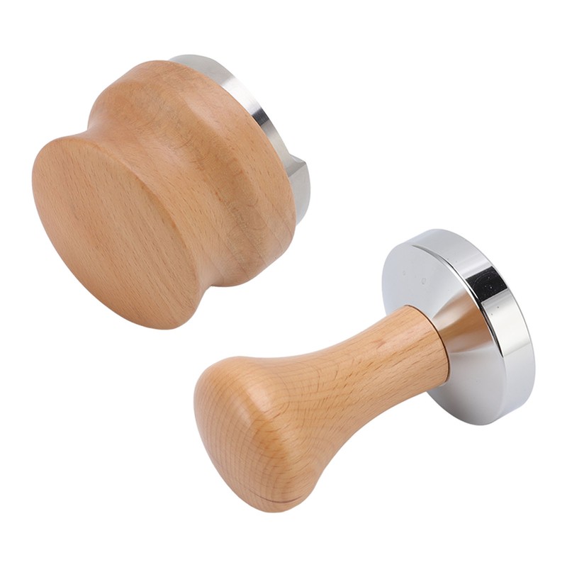 Coffee Powder Press Hammer and Distributor Set Stainless Steel Base