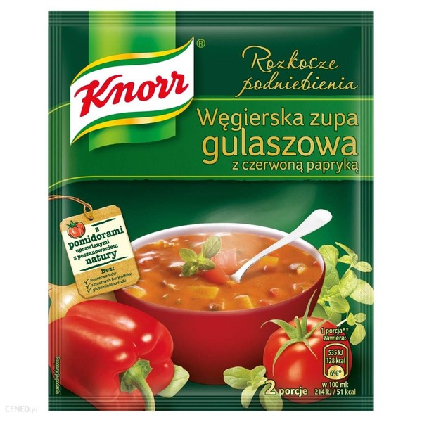 Knorr Goulash Soup: HUNGARIAN Style Pack of 3 (total of 6 portions) Made in Poland