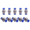 SNS Pack of 10 Pneumatic Bulkhead Fitting Push In Bulkhead