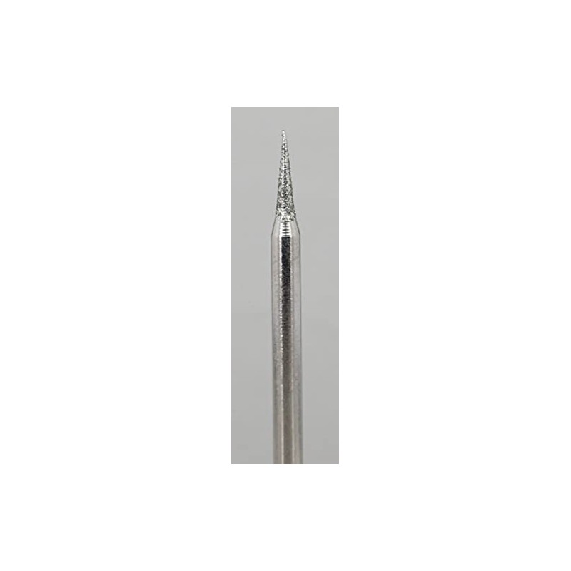 Argo File Electroplated Diamond Bit, Small Triangle, 1.5Φx3.3#200, Shaft Diameter: