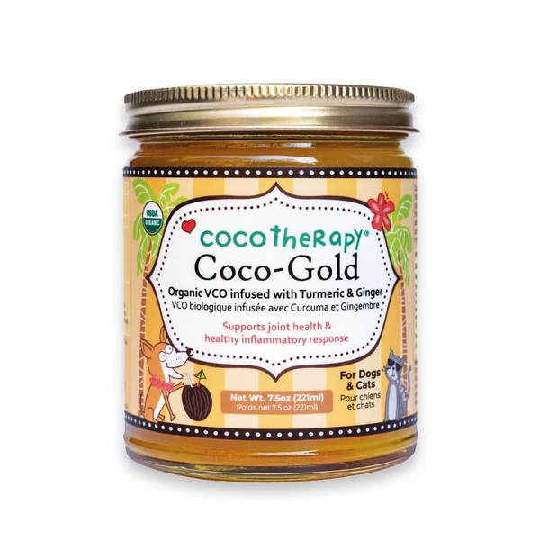 CocoTherapy Coco-Gold Organic Virgin Coconut Oil infused with Turmeric &