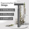 SkinVe® Premium Safety Razor Anthracite Edition Including 10 Razor Blades