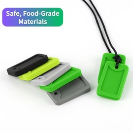 Collar sensorial masticable para niños, adolescentes y adultos. Juguete sensorial de silicona de grado alimenticio para autismo, TDAH y trastorno de ansiedad social (TSP). Reduce la inquietud