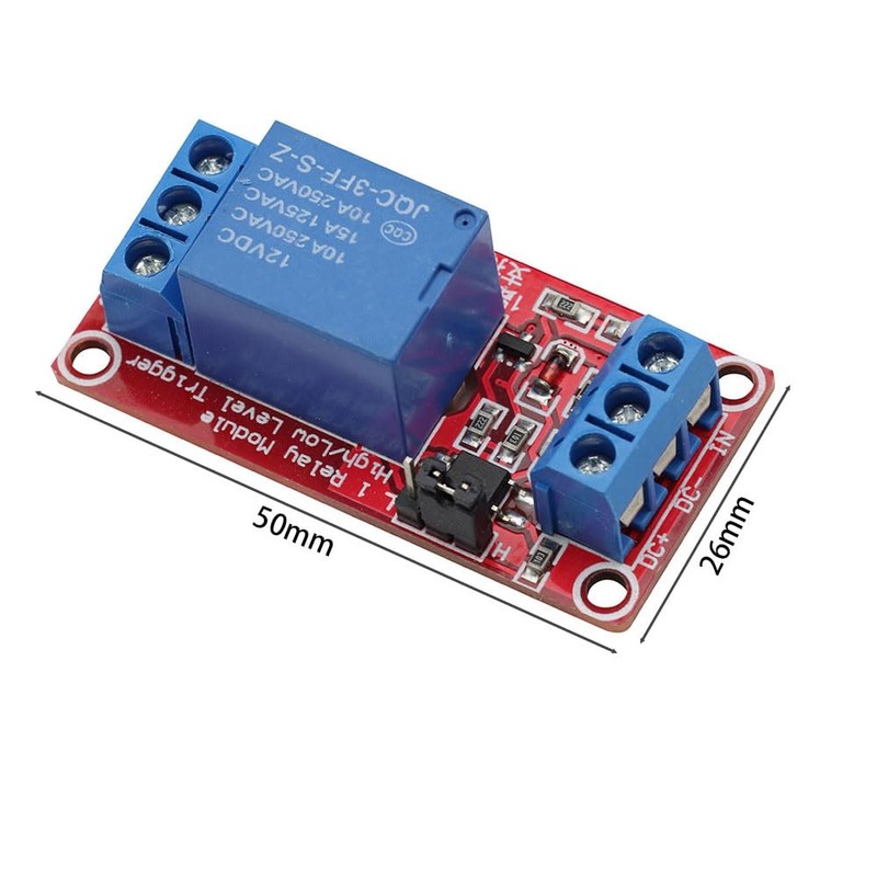 VKLSVAN 3PCS DC 12V 1 Channel Relay Module Board with