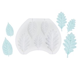 O'Creme Silicone Fondant Mold, Oak and Blackberry Leaves