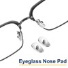 HARFINGTON 5 Pairs Eyeglass Nose Pad 4mm Thickness PVC Anti-Slip