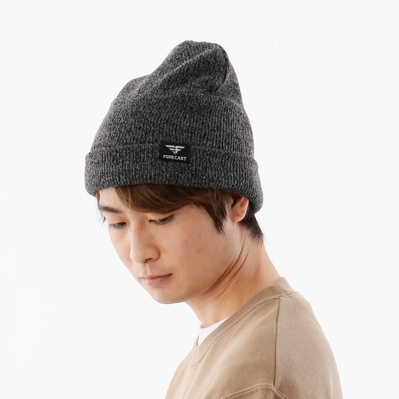 Forecast Thermal Hat, Fleece Back Watch, charcoal gray