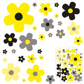 GamesMonkey Autoaufkleber Blumen G?nseblmchen Prilblumen Tuning - 27/54/108 Stck - Lustige Karosserie Motorrad Fahrradhelm Glasaufkleber (Large, 54 Stcke, Farbe 009)