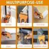 100Pcs Plastic Razor Blade Scraper with Retractable Blade: Without Damaging
