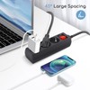 Aigostar 3-Way Power Strip with Switch Table Socket Child Lock