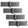 heneng 4 Pcs Weld-On Steel Butt Hinge, 7-1/2" x 1-7/8",