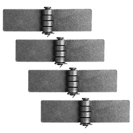 heneng 4 Pcs Weld-On Steel Butt Hinge, 7-1/2" x 1-7/8", Strap Style Trailer Gate Hinge, 1/4" Thick