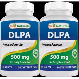 Best Naturals 2 Pack Best Naturals DLPA 500 mg 120 Tabs
