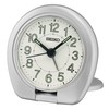 Seiko Sakai Travel Bedroom Alarm Clock, Metallic Silver