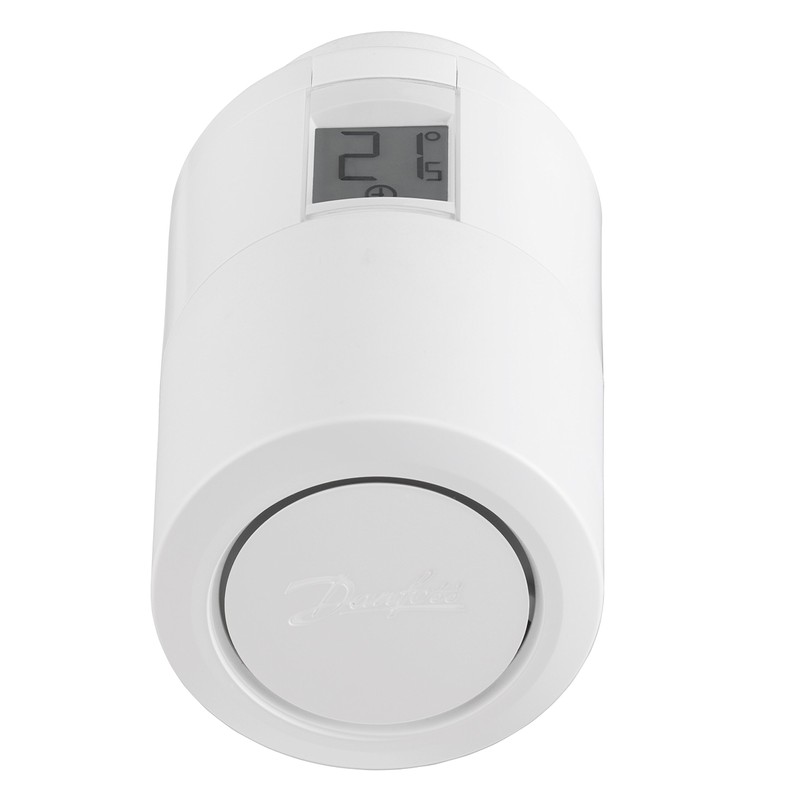 Danfoss Eco Radiator Thermostat 014G1115, Programmable Thermostat with Bluetooth Connectivity,