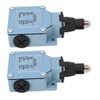 2Pcs Momentary Limit Switch Roller Plunger Micro Limit Travel Switch