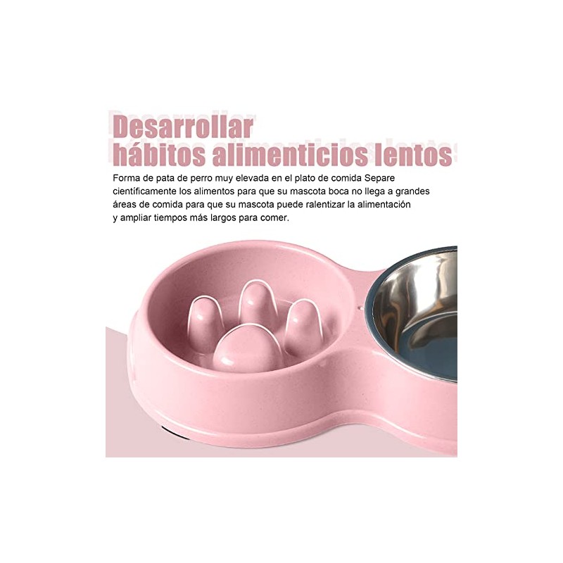 Comedero Lento para Perros, Dog Bowl Slow Feeder, Mascota Alimentador