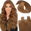 MioYio Invisible Tape in Hair Extensions Human hair 100% Remy