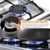 HUAREW Gas Stove Burner Caps Set, Cooker Hat Set Suitable