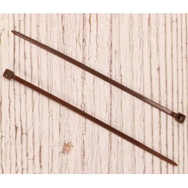 Mini Skater 4 Inch Multi-Color Multi-Purpose Nylon zip Ties (4 inch, 200pcs Brown)