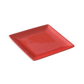 Small Plate Square Plate 5.1 inches (13 cm), Red [Square Plate/Square Plate/Plate/Pottery/Tableware/Red/Fashion]