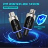 Sovvid UHF Wireless XLR Microphone Transmitter Receiver Plug-on Mic Adapter