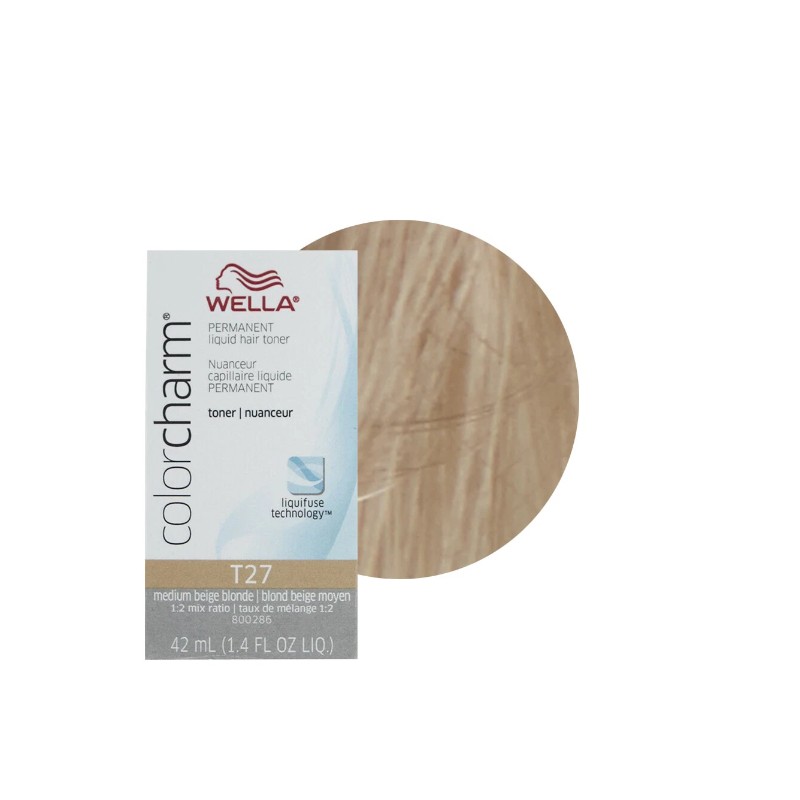 WELLA Color Charm T27 Medium Beige Blond Toner 2 pcs