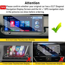 Moonlinks Compatible with 2025 2024 2023 Honda Accord Screen Protector 12.3 Inch,Tempered Glass Screen Protector 9H Hardness Fit for Accord Sport Hybrid/EX-L Hybrid/Sport-L Hybrid/Touring Hybrid Touch
