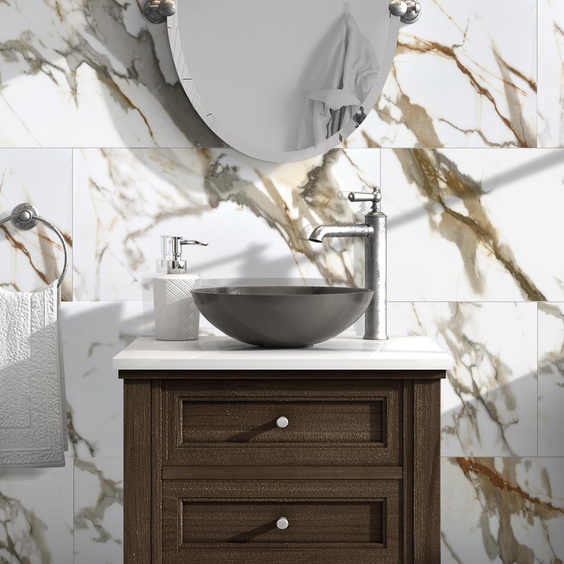 10-Sheet Subway Peel and Stick Backsplash, 12" x 24" Glossy