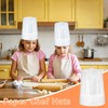 12 Pack Chef Hats for Kids, Disposable Paper Chefs Hat