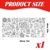 Bogoro Christmas Colouring Tablecloth, Colouring Paper Tablecloth for Painting, Colouring