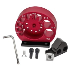 8 Hole Dowel Maker Jig Adjustable Electric Drill Wood Dower Cutter Round Rod Auxiliary Turning Tool 8‑20mm