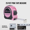 Lichamp Pink Tape Measure 25 Feet, Measuring Tape 1 Pack